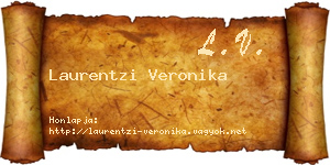 Laurentzi Veronika névjegykártya