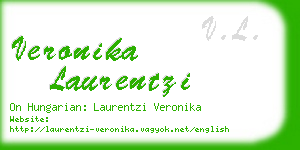 veronika laurentzi business card